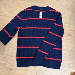 Brooks Brothers Cable Knit Crewneck Sweater NWT - Size L